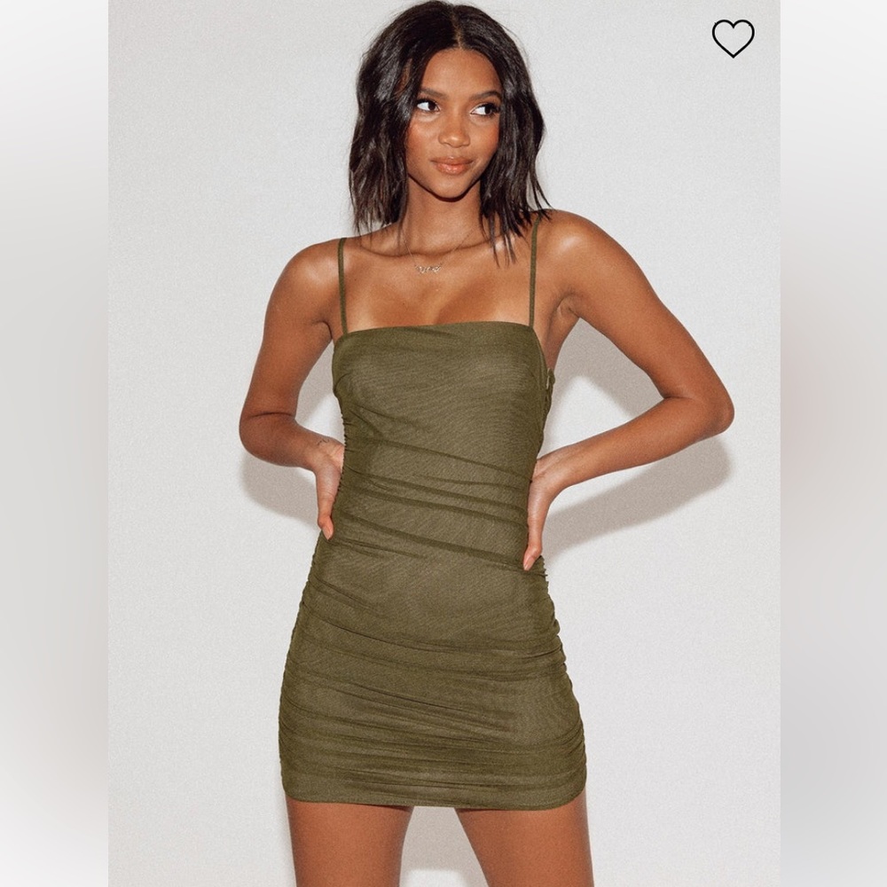 Princess Polly green mini dress size 4- never worn!